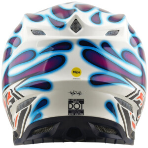 TROY LEE DESIGNS SE5 Composite Mips Helm - Overspray Violett/Weiß