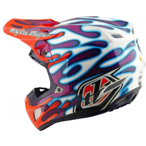 TROY LEE DESIGNS SE5 Composite Mips Helm - Overspray Violett/Weiß