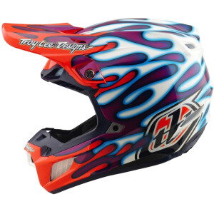TROY LEE DESIGNS SE5 Composite Mips Helm - Overspray Violett/Weiß