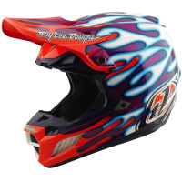 TROY LEE DESIGNS SE5 Composite Mips Helm - Overspray Violett/Weiß