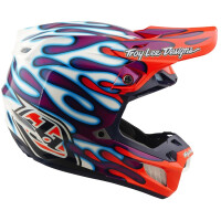 TROY LEE DESIGNS SE5 Composite Mips Helm - Overspray Violett/Weiß