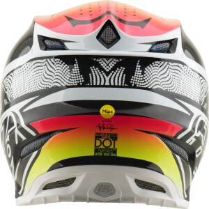 TROY LEE DESIGNS SE5 Carbon Mips Helm - Lined Up Weiß
