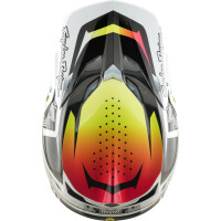 TROY LEE DESIGNS SE5 Carbon Mips Helm - Lined Up Weiß