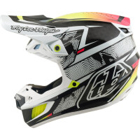 TROY LEE DESIGNS SE5 Carbon Mips Helm - Lined Up Weiß
