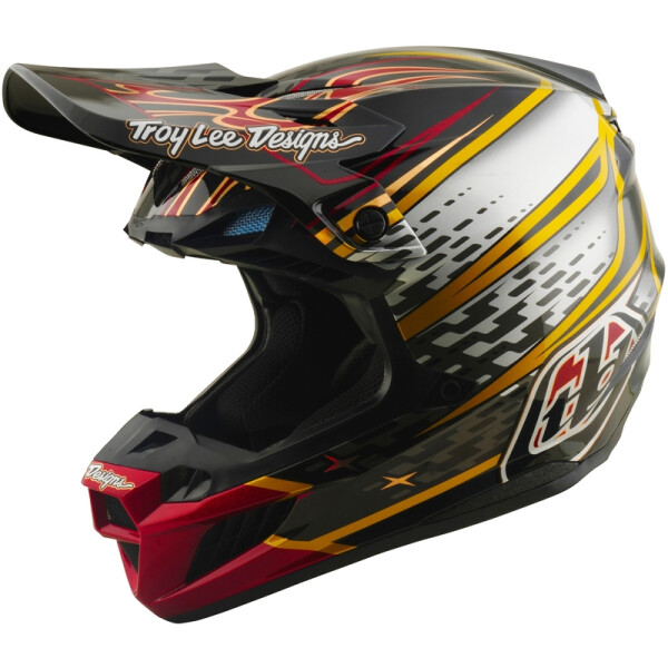 TROY LEE DESIGNS SE5 Composite Mips Helm - Wings Schwarz