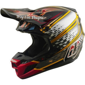 TROY LEE DESIGNS SE5 Composite Mips Helm - Wings Schwarz
