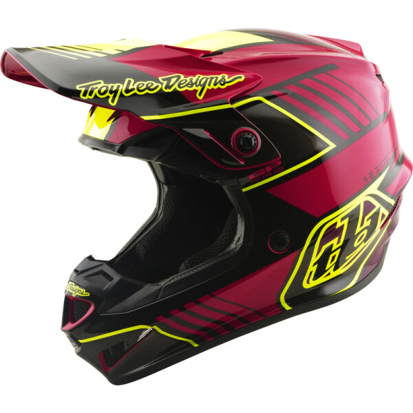 TROY LEE DESIGNS GP Pro Mips Kinderhelm - Segment Fuchsia