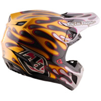 TROY LEE DESIGNS SE5 Carbon Mips Helm - Overspray Schwarz/Gold