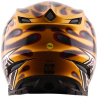 TROY LEE DESIGNS SE5 Carbon Mips Helm - Overspray Schwarz/Gold