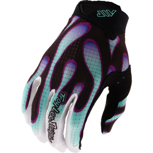 TROY LEE DESIGNS Air Handschuhe - Overspray Schwarz/Real Teal