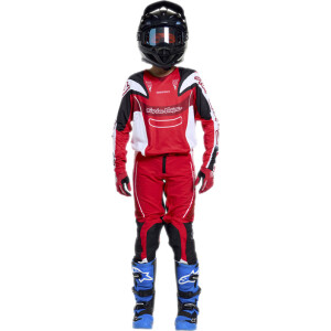 TROY LEE DESIGNS SE Pro Jugend-Trikot - Salvo Rot/Weiß