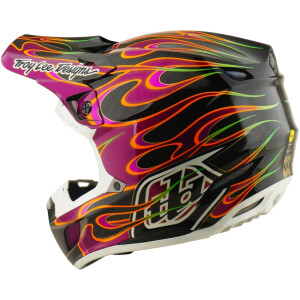 TROY LEE DESIGNS SE5 Carbon Mips Helm - Torched Schwarz/Violett