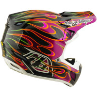 TROY LEE DESIGNS SE5 Carbon Mips Helm - Torched Schwarz/Violett