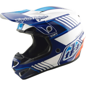 TROY LEE DESIGNS GP Pro Mips Helm - Segment Blau/Weiß