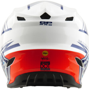 TROY LEE DESIGNS GP Pro Mips Helm - Segment Blau/Weiß
