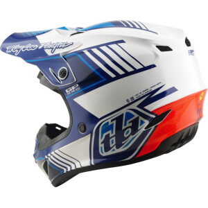 TROY LEE DESIGNS GP Pro Mips Helm - Segment Blau/Weiß