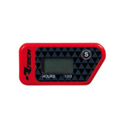 RACETECH Elektronischer Betriebsstundenzähler – kabellos/löschbar rot