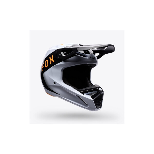 FOX Youth V1 NOBLE HELMET Schwarz/Weiß