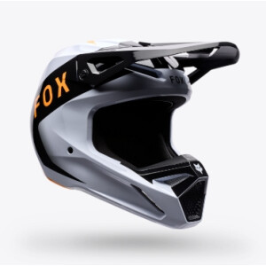 FOX Youth V1 NOBLE HELMET Schwarz/Weiß