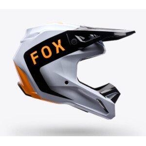 FOX Youth V1 NOBLE HELMET Schwarz/Weiß