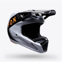 FOX Youth V1 NOBLE HELMET Schwarz/Weiß
