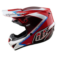 TROY LEE DESIGNS GP Shutter Jugend-Helm Rot/Weiß