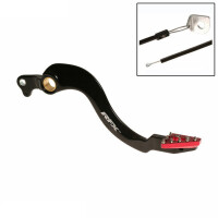 RFX Pro Series ST Hinterradbremshebel CRF - hart eloxiert schwarz/rot Alu