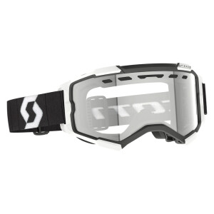 SCOTT Fury Enduro Goggle - Black/White Clear S0 Lens