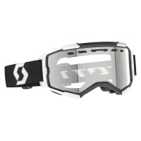SCOTT Fury Enduro Goggle - Black/White Clear S0 Lens