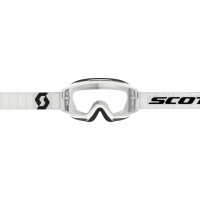 SCOTT Split OTG Goggle - White/Black Clear Works Lens