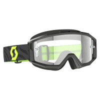 SCOTT Split OTG Goggle - Zebra Black/Neon Yellow Clear Works Lens