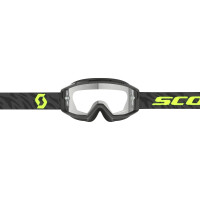 SCOTT Split OTG Goggle - Zebra Black/Neon Yellow Clear Works Lens