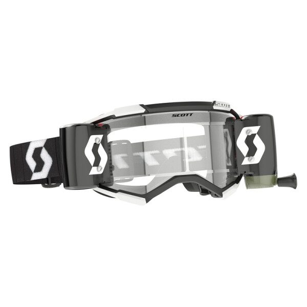 SCOTT Fury WFS Goggle - Black/White Clear Works Lens