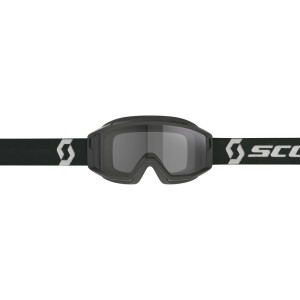 SCOTT Primal Sand Dust Goggle - Black/White Dark Grey Lens