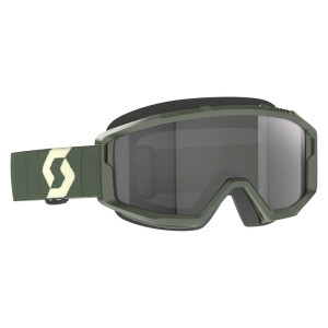 SCOTT Primal Sand Dust Goggle - Khaki Green Dark Grey Lens