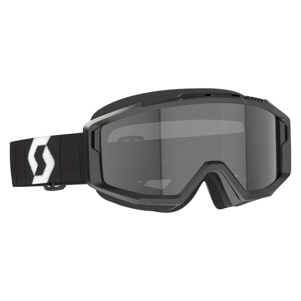 SCOTT Split OTG Sand Dust Goggle - Black/White Dark Grey Lens
