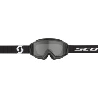 SCOTT Split OTG Sand Dust Goggle - Black/White Dark Grey Lens