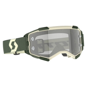 SCOTT Fury LS Goggle - Khaki Green Light Sensitive Grey...