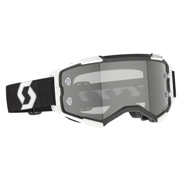 SCOTT Fury LS Goggle - Black/White Light Sensitive Grey Works Lens