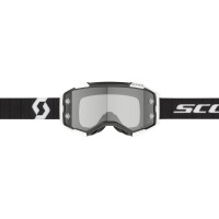 SCOTT Fury LS Goggle - Black/White Light Sensitive Grey Works Lens