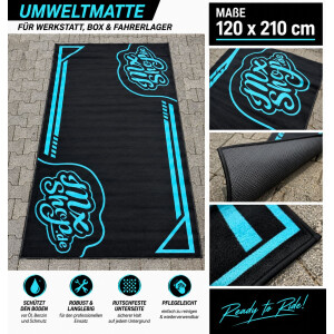 MXSHOP Umweltmatte blau