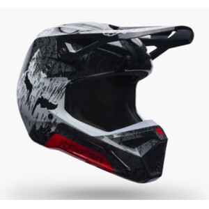 FOX V1 ABYSS Helm Schwarz