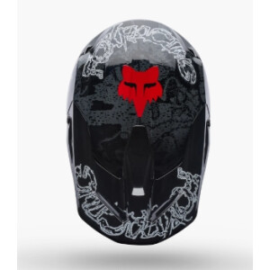 FOX V1 ABYSS Helm Schwarz