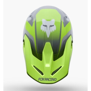 FOX V1 Frame Helm Grau/Gelb