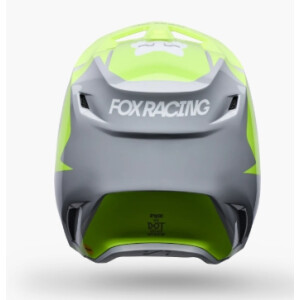 FOX V1 Frame Helm Grau/Gelb