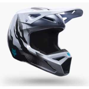 FOX V1 Clutch Helme Weiß/Schwarz