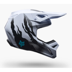 FOX V1 Clutch Helme Weiß/Schwarz