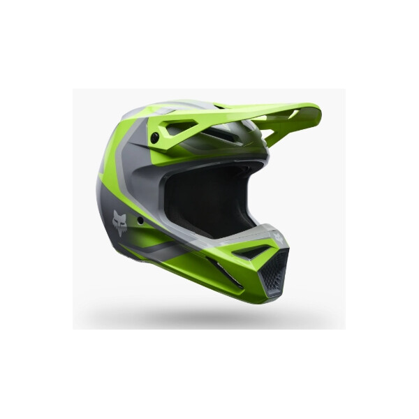 FOX V1 Frame Helm Kinder Grau/Gelb