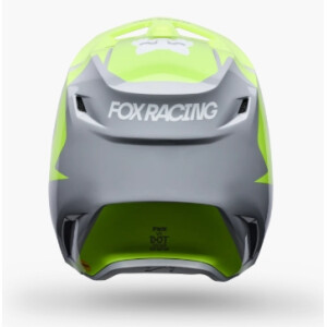 FOX V1 Frame Helm Kinder Grau/Gelb