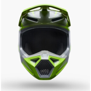 FOX V1 Frame Helm Kinder Grau/Gelb